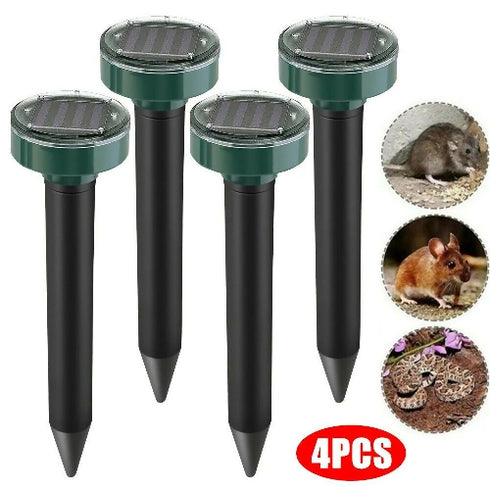 Mole Repellent Solar Powered Ultrasonic Sound Wave Gopher Chaser